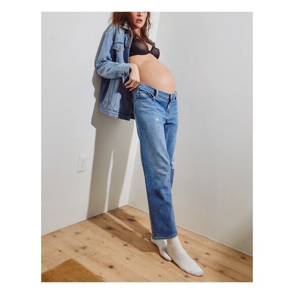 Hatch 'The Boyfriend' Blue Maternity Denim Jean Size 26 - Picture 1 of 4